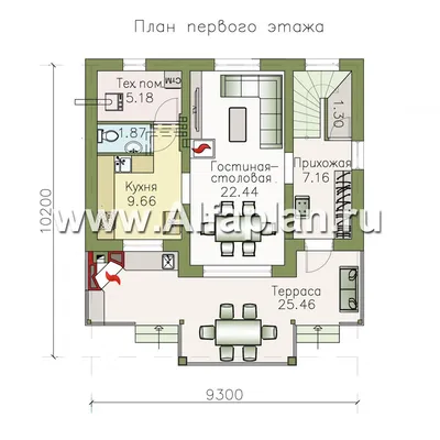 Проект дома для семьи из 4 человек S3-112-1 (Z146). Фото, планы и цены