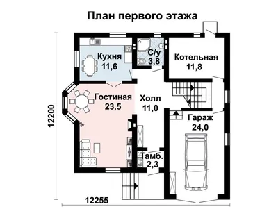 Проект: Дом 6 на 8 с террасой. 70 м2 – цена, характеристики, комплектация
