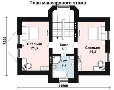 Проект двухэтажного дома 10 на 10 с балконом Е-166 из пеноблоков по низкой  цене с фото, планировками и чертежами