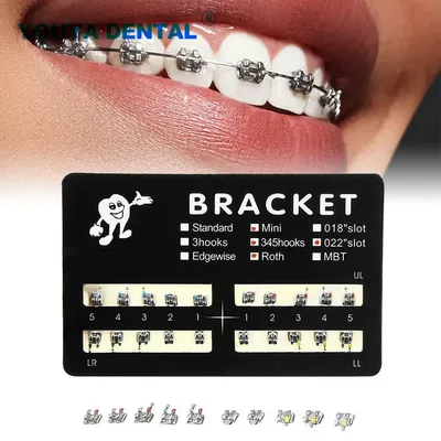 Ортодонтические скобы для зубов, 20 шт | AliExpress