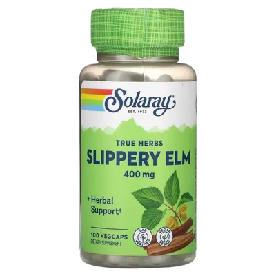 Скользкий вяз, Slippery Elm, Solaray, 400 мг, 100 капсул купить в Киеве и  Украине по лучшей цене