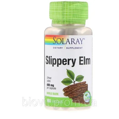 Скользкий Вяз (Slippery Elm) 400 мг 100 капсул (ID#1484189727), цена: 559  ₴, купить на Prom.ua