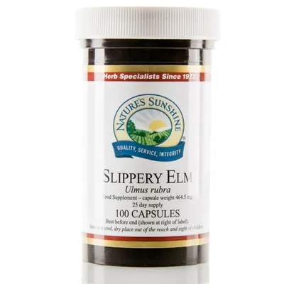 NOW Slippery Elm 400 mg - ржавый скользкий вяз 100 капсул