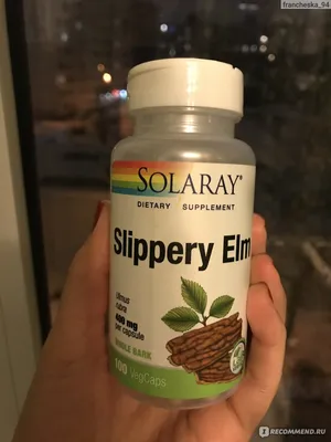 От боли в желудке Красный Скользкий Вяз Slippery Elm, 100 капс.: 225 грн -  мода и стиль, красота/ здоровье в Белой Церкви на Оголоша | 863378