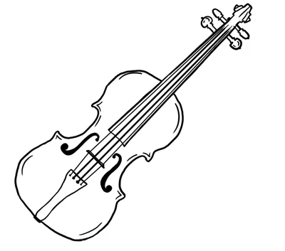 Скрипка для срисовки - 79 фото