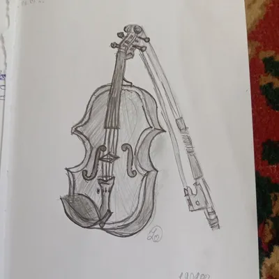 Детские рисунки скрипки (Множество фото) - drawpics.ru