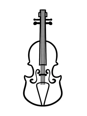 Рисунок скрипки карандашом для детей - 42 фото