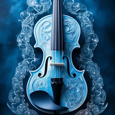 Иллюстрация скрипка Холмса в стиле 2d, академический рисунок,