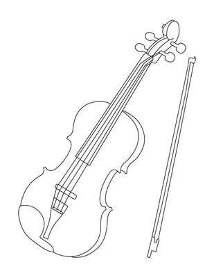 реалистичный рисунок для скрипки Иллюстрация штока - иллюстрации  насчитывающей звук, симфонизм: 222677449