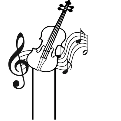 Раскраска скрипка скрипка для детей раскраски музыкальных инструмен...
