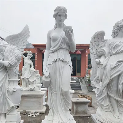 Купить скульптуру с плачущим ангелом на могилу из гранита – фото