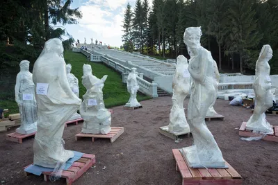 Фабрика производителей бежевых мраморных скульптур в Китае - ЗАМЕЧАТЕЛЬНО
