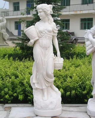 Скульптура ангела из мрамора №103 - заказать на сайте ritualum.ru |  Ритуалум Краснодар