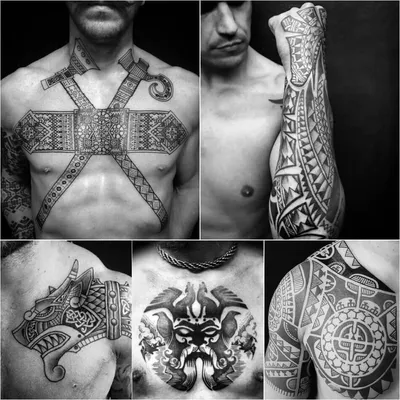 Эскизы скандинавских татуировок - 40 фото