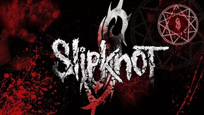 Slipknot 2014 на чёрном фоне - обои на рабочий стол