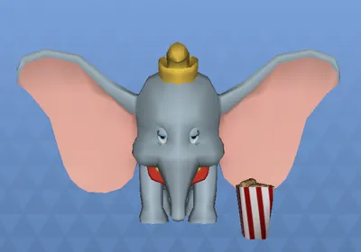 Animals - Слон из Дамбо, 3DANL_69067 | 3D модель для ЧПУ станка