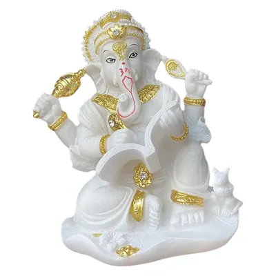 Ганеша слон-головое божество Индуизма Стоковое Изображение - изображение  насчитывающей лотос, идол: 168589189