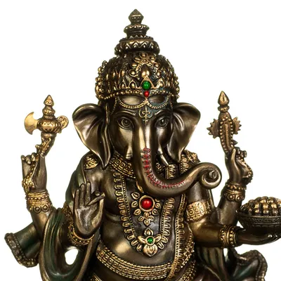 красочные маленькие статуи божественного слона ганеша в Индии Стоковое  Изображение - изображение насчитывающей бог, ганеша: 250149845