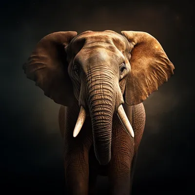 Слон с большими бивнями стоковое фото. изображение насчитывающей  величественно - 26146562