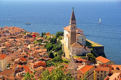 Картинки Словения Piran, Slovenia, Gulf of Piran, Piran Bay,