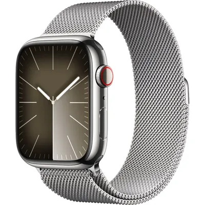 Смарт-часы Apple Watch Series 9 45mm GPS + LTE Silver Stainless Steel with  Silver Milanese Loop (MRMQ3) - купить в Днепре, Украине: цена,  характеристика | интернет-магазин TOUCH