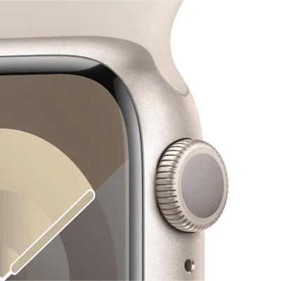 Купить Смарт-часы Apple Watch Series 9 GPS 45mm Starlight Aluminum Case w.  Starlight Sport Band - M/L (MR973) в Запорожье, Днепре и Украине | Выгодные  цены на продукцию Apple только в my-apple.com.ua