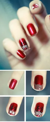 смешной маникюр на новый год - Поиск в Google | Weihnachtsnägel,  Nageldesign weihnachten, Nageldesign bilder