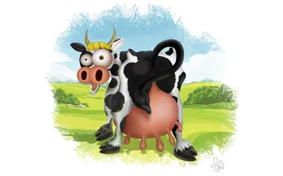Картинка Смешные Корова