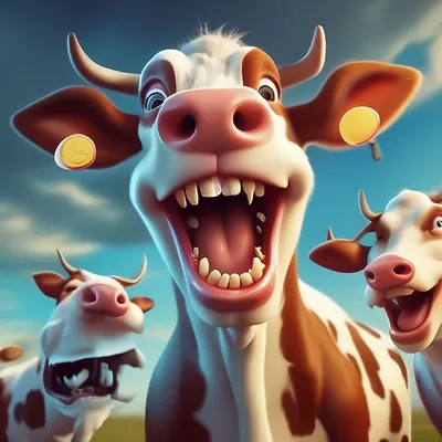 Смешное изображение крупного плана коровы Стоковое Фото - изображение  насчитывающей уши, смешно: 93891656
