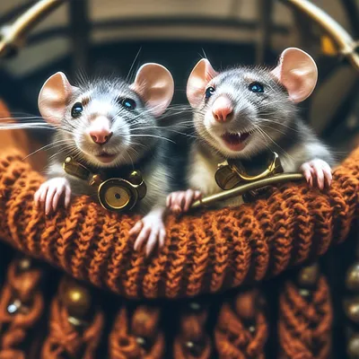 Смешные крысы в шляпе, связанной с интересом смотрят Стоковое Изображение -  изображение насчитывающей смешно, счастливо: 199135521