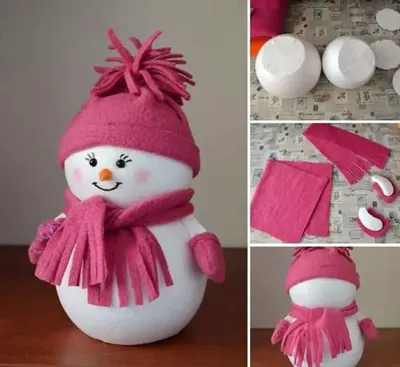 Как сделать снеговика своими руками: легкий мастер-класс по созданию в  домашних условиях милого снеговика из ваты и старого носка (100 фото)