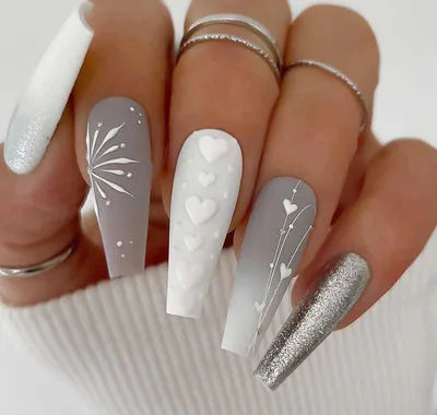 Накладные ногти со скотчем и пилочкой белые с золотом 24 шт 018 Nails ‣  Купить в интернет-магазине Каста ‣ Киев, Одесса, Харьков ‣ Доставка по всей  Украине! (#264643754)