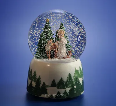 Снежный шар Glassglobe \"Зимний ангел\" - купить по выгодной цене в  интернет-магазине OZON (1208649885)