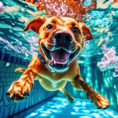 Собака под водой» — создано в Шедевруме