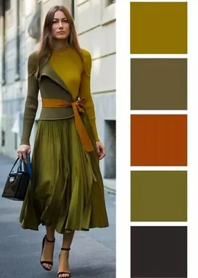 Сочетание горчичного цвета в одежде фото фото