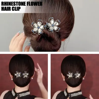 Заколка - твистер для волос жемчужины и цветы купить по цене 159 ₽ в  интернет-магазине KazanExpress