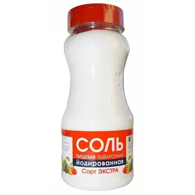 Соль поваренная пищевая экстра мелкая йодированная 1 кг - Росконтроль