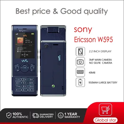 Оригинальный мобильный телефон Sony Ericsson W595, 2,2 дюйма, МП, W595c,  W595a | AliExpress