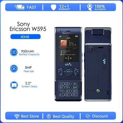 Оригинальный разблокированный Sony Ericsson W595 FM-радио Bluetooth МП  камера многоцветный хорошее качество б/у мобильный телефон | AliExpress