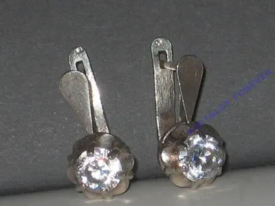 Советские серьги с бриллиантами - 75 фото