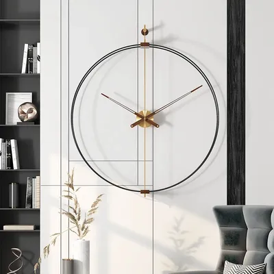 Большие настенные часы для гостиной, роскошные бесшумные современные  настенные часы для гостиной, дизайнерские настенные часы для кухни,  Металлический Настенный декор WWH35XP | AliExpress