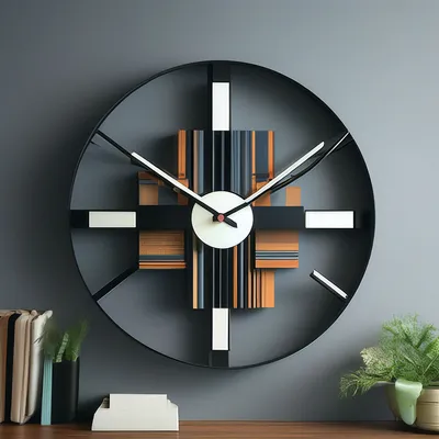 Современные настенные часы» — создано в Шедевруме