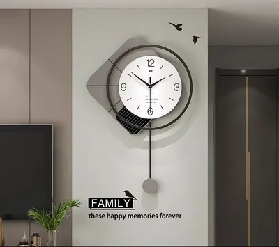 Модные настенные часы современные настенные часы в коридоре и гостиной -  купить по низкой цене в интернет-магазине OZON (1304337236)