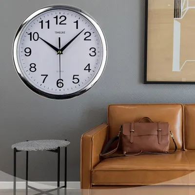 Современные настенные часы, бесшумные, круглые, наручные часы, орнамент-10  дюймов, качественные кварцевые, работающие от батарейки, круглые, украшения  для дома и офиса | AliExpress