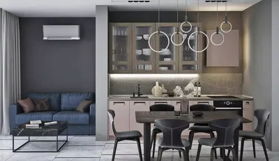 Современный дизайн кухни совмещенной с гостиной фото фото