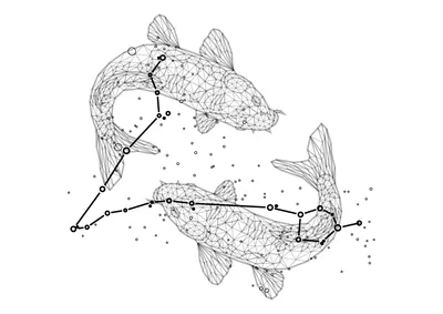 Созвездие Рыбы, Pisces, четвертое созвездие зодиакальной группы