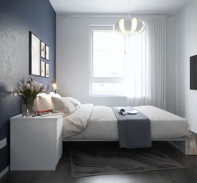 Спальня с мебелью IKEA - Работа из галереи 3D Моделей