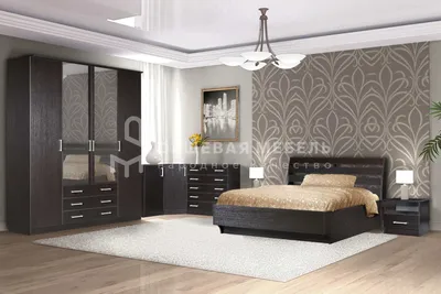 Спальня цвет Венге - недорого заказать в Москве мебель в спальню цвета Венге  по низкой цене