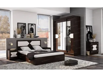Спальня Николь венге/лиственница светлая» купить в интернет-магазине - 1  975 руб.