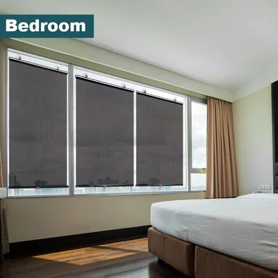 Функциональные и стильные рулонные шторы помогут создать комфорт в спальне
